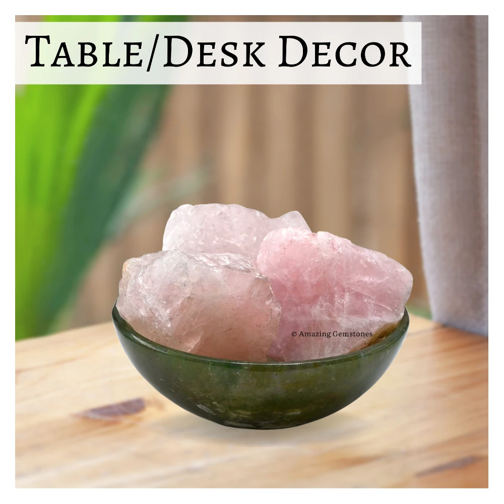 Star Rose Quartz Raw Crystals (2 Pieces)