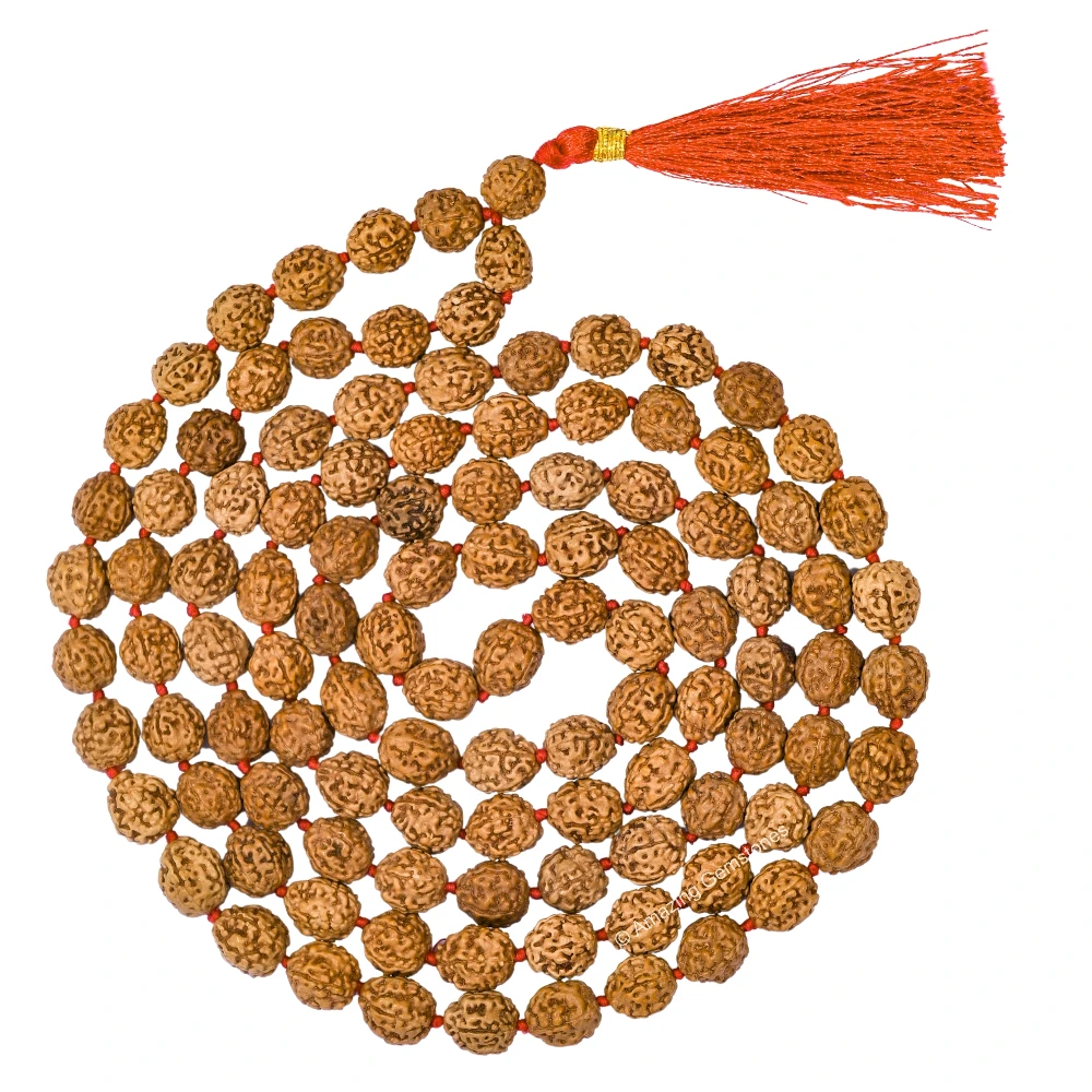 10mm Rudraksha Mala (Hand Knotted)
