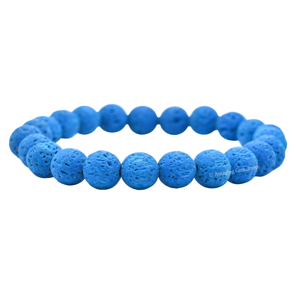 Blue Lava Bracelet (Strechable)