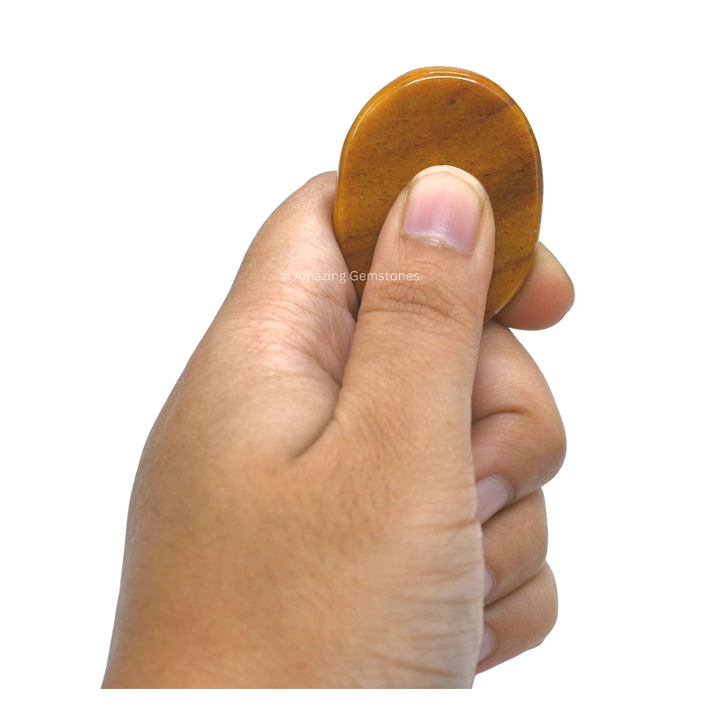 Yellow Jasper Worry Stone