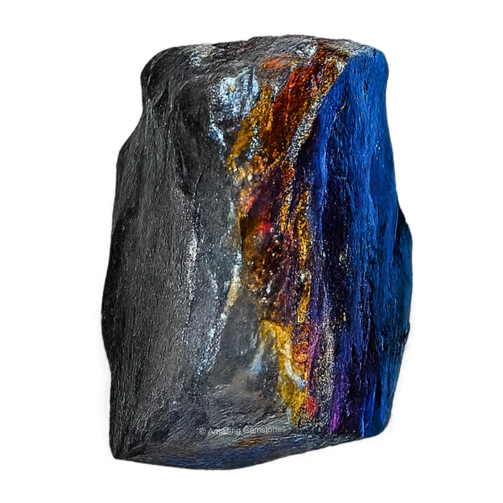Black Titanium Aura Quartz Raw Crystals (1 LB)