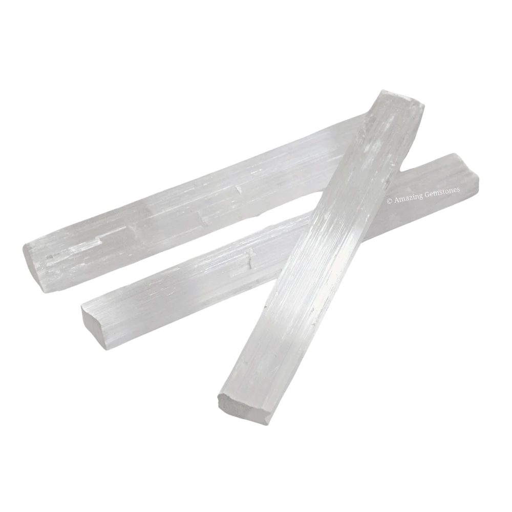 Selenite Charging Stick for Crystals - 6 Inch