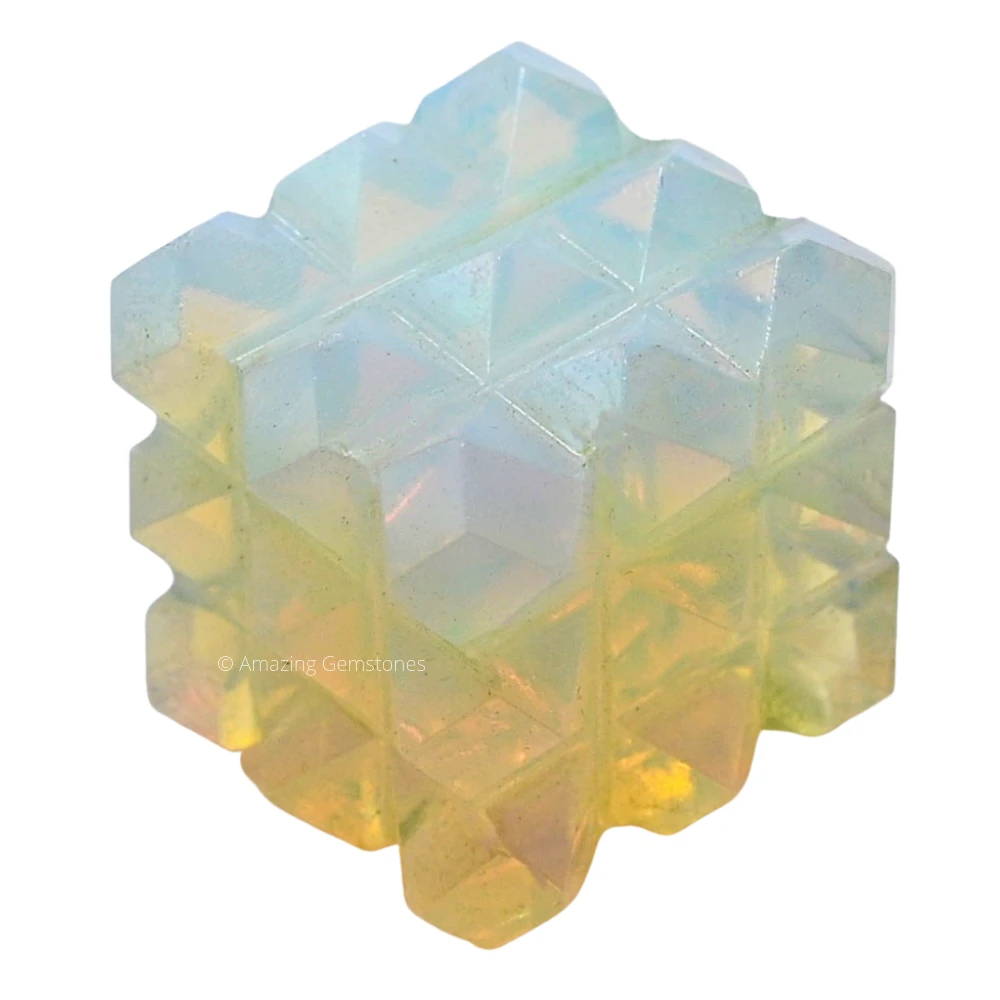 Opalite Cube Pyramid