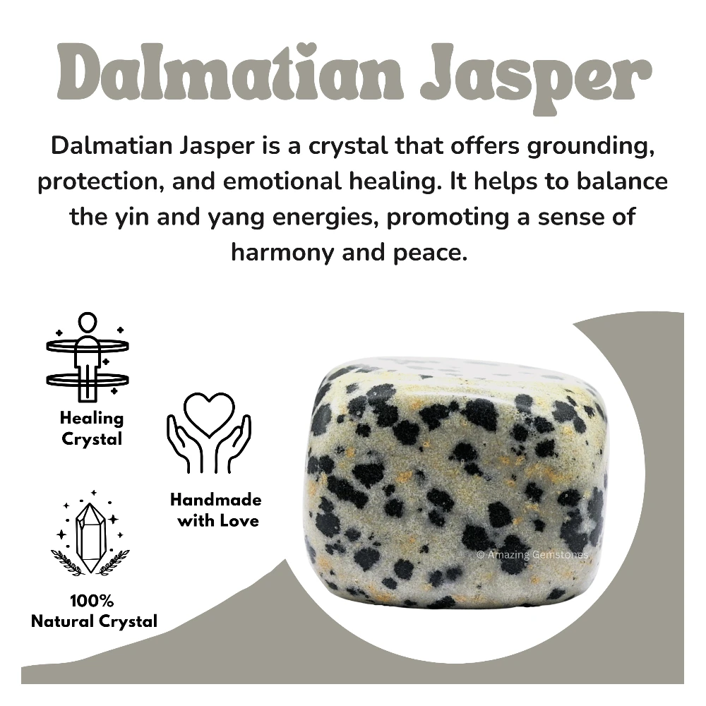 Tumbled Dalmatian Jasper Stone Crystals (1000+ Carats)