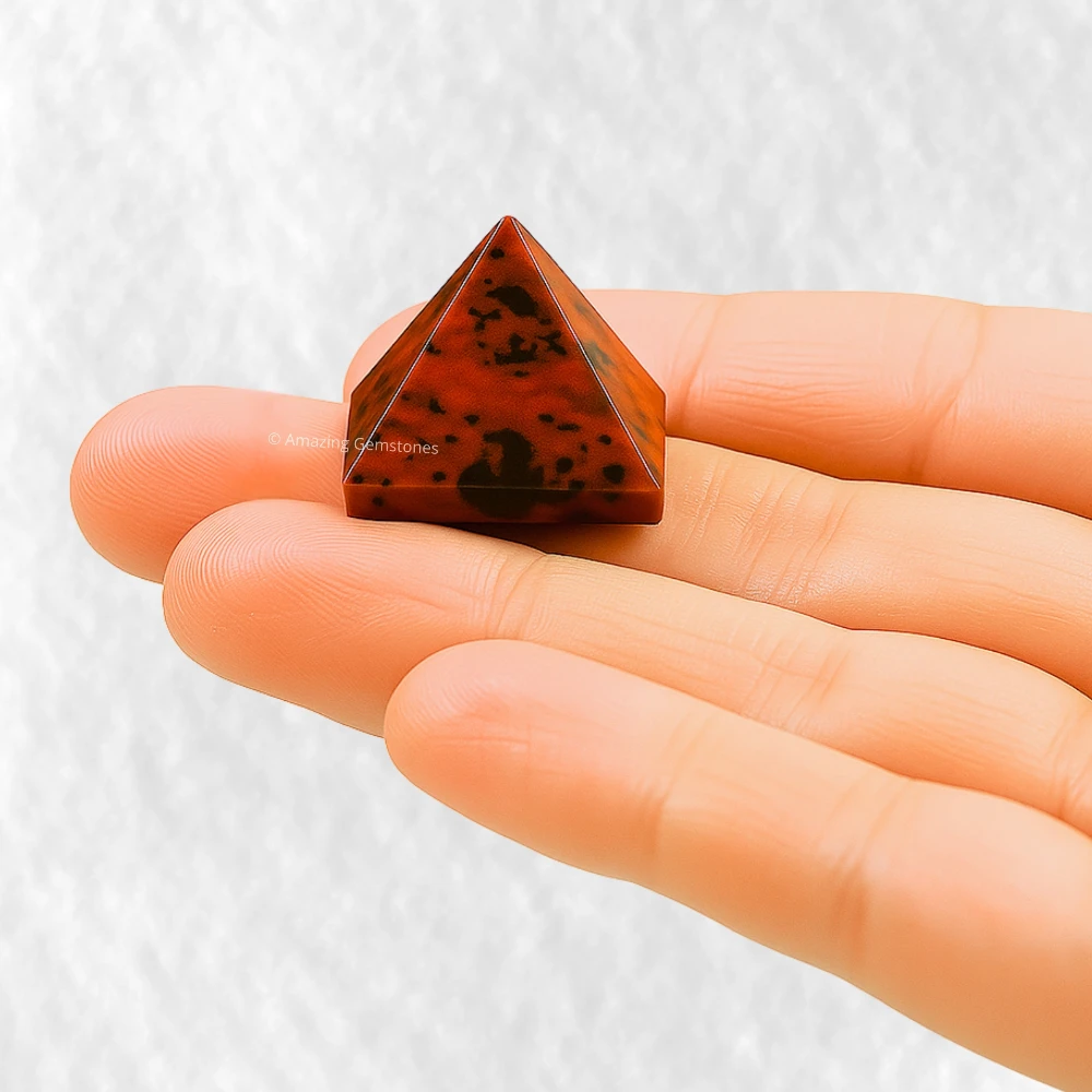 Mahogany Obsidian Pyramid (1 Inch)