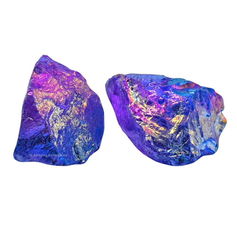 Amethyst-Tanzine Aura Quartz Raw Crystals (1 LB)