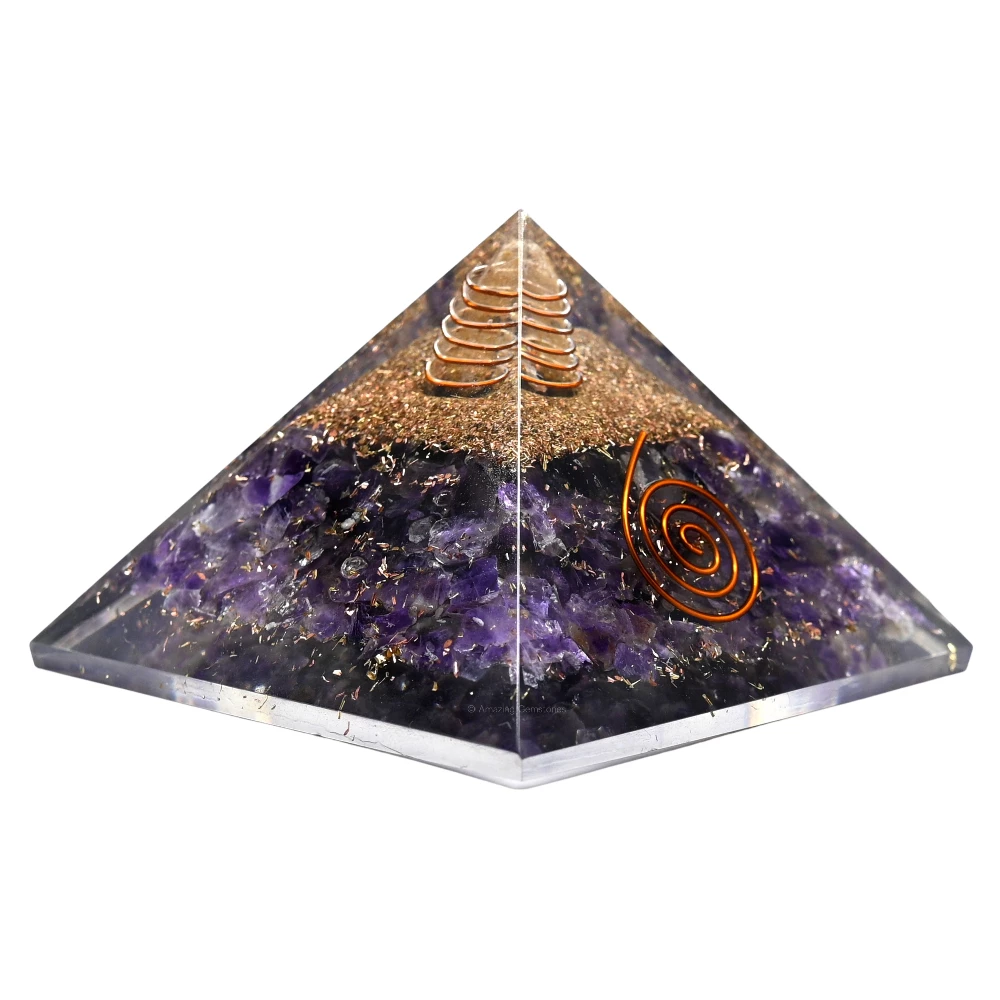 Amethyst Orgone Pyramid