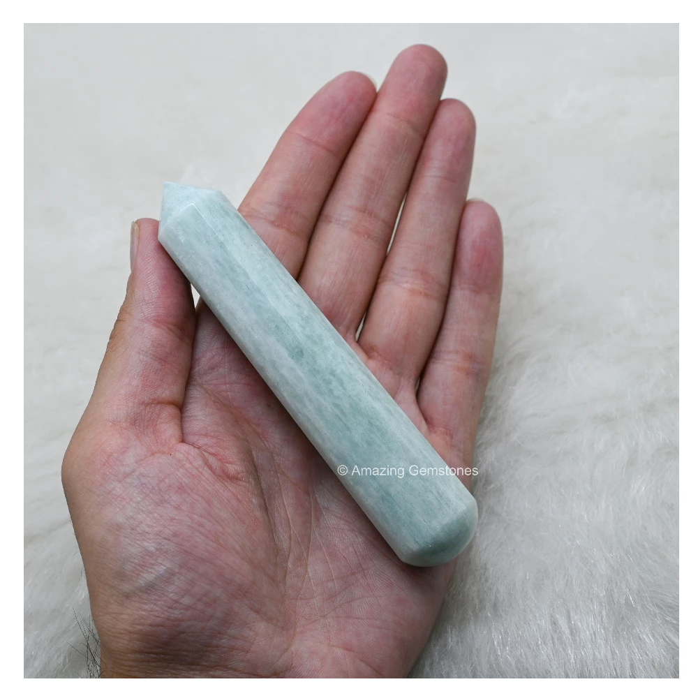 Amazonite Wand (Faceted)