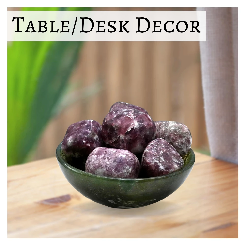 Tumbled Lepidolite Crystals Stones (1 oz)