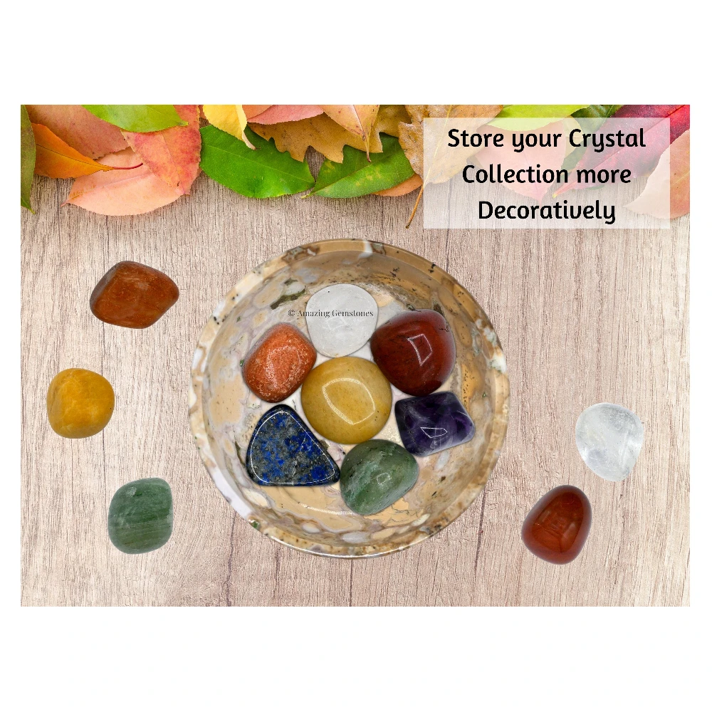 Conglomerate Jasper Crystal Bowl - 2 Inch