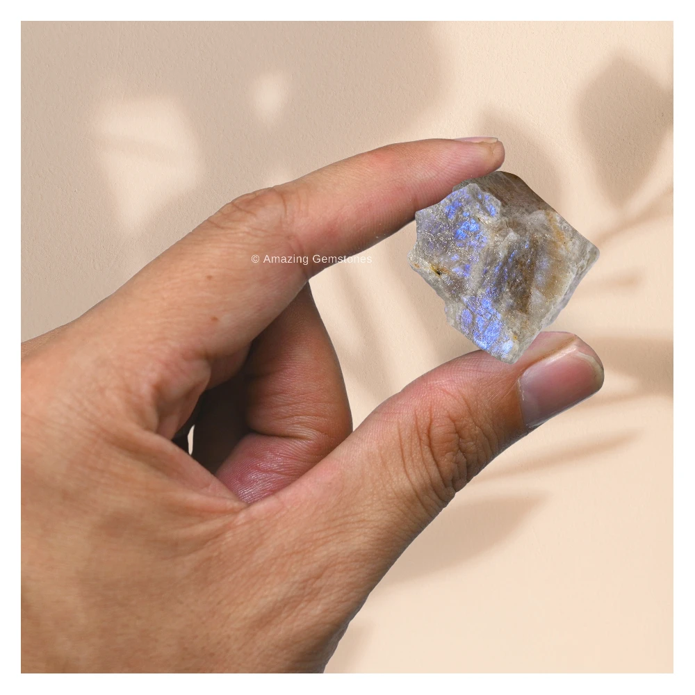 Sun Moonstone Raw Crystals (2 Pieces)