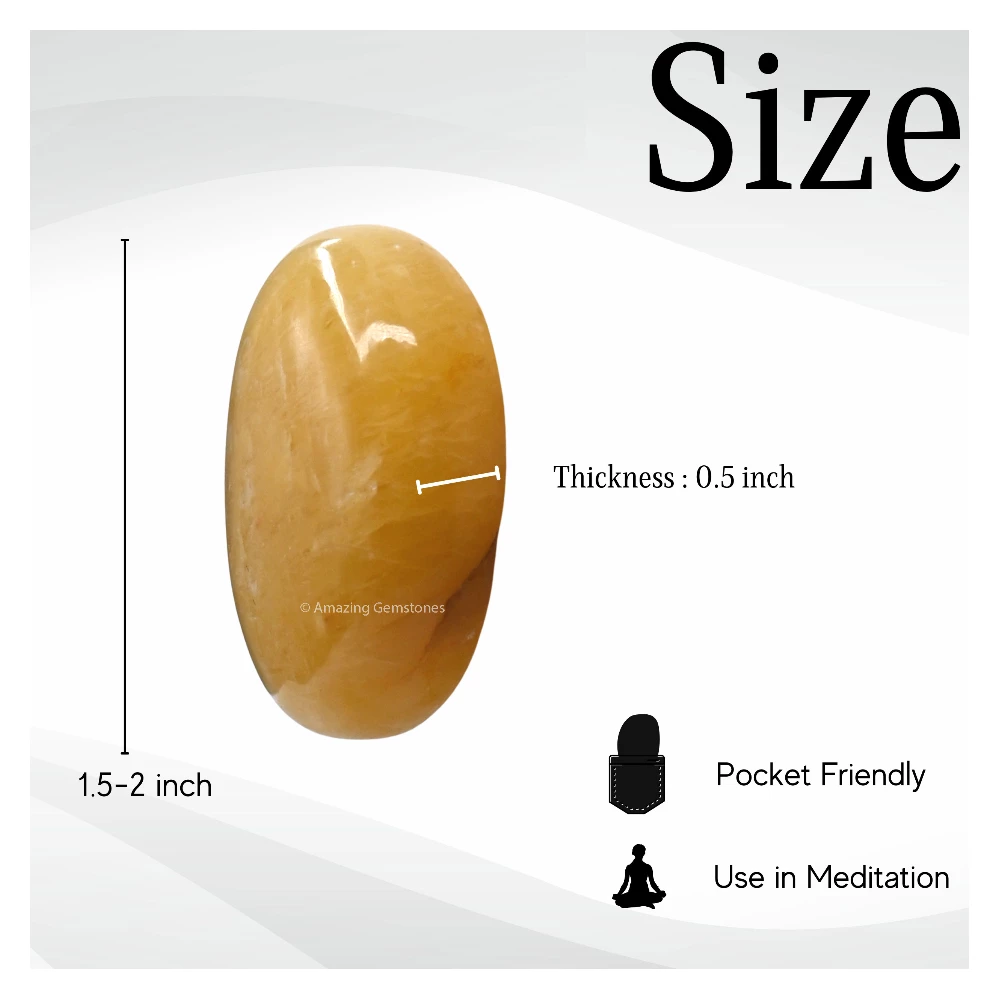 Yellow Aventurine Palm Stone