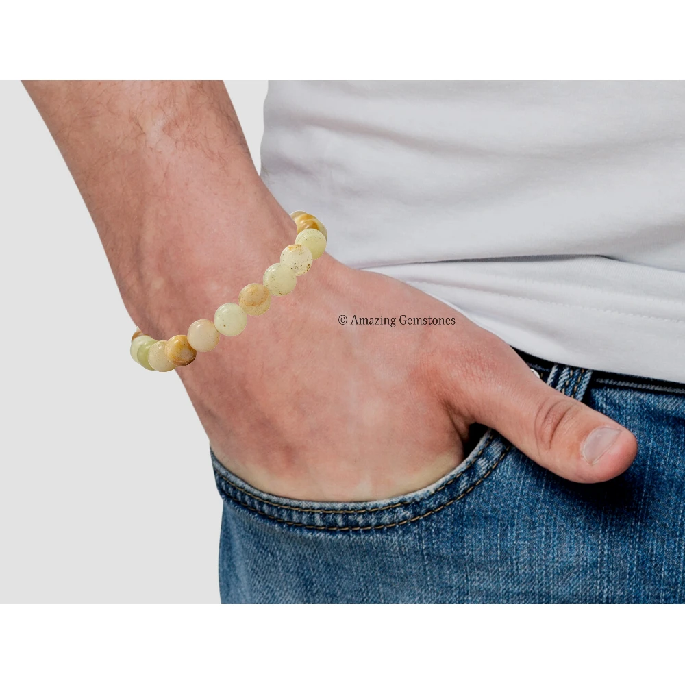 Green Calcite Bracelet (Strechable)