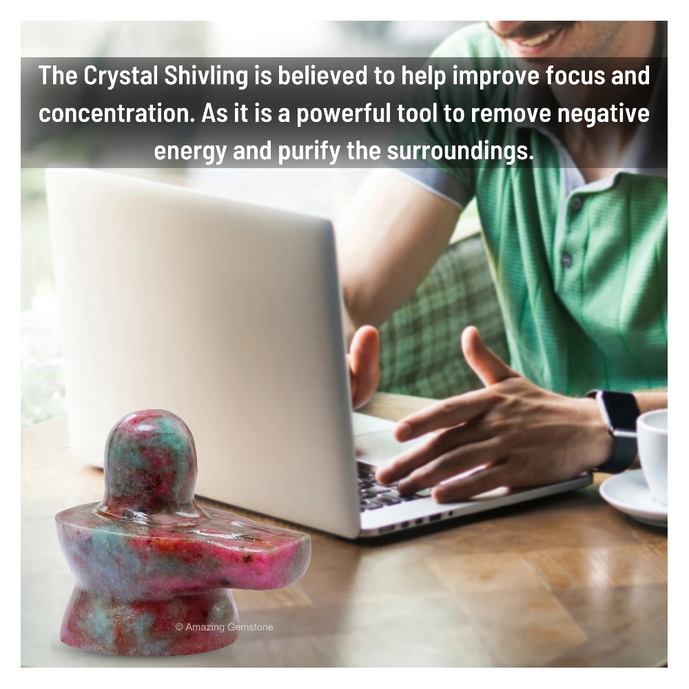 Ruby Kyanite Shivling