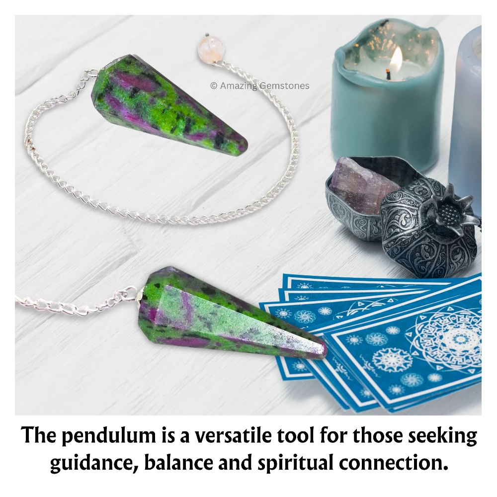 Ruby Zoisite Pendulum