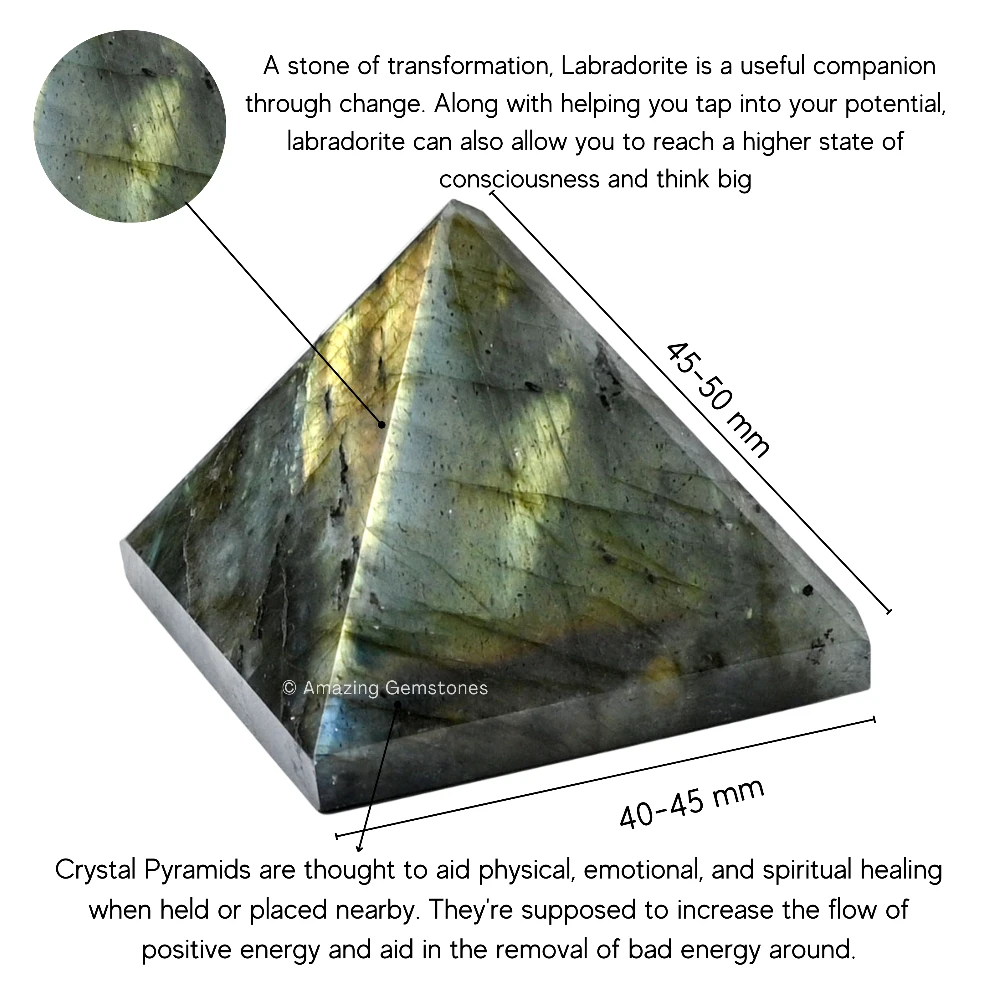 Labradorite Pyramid (2 Inch)