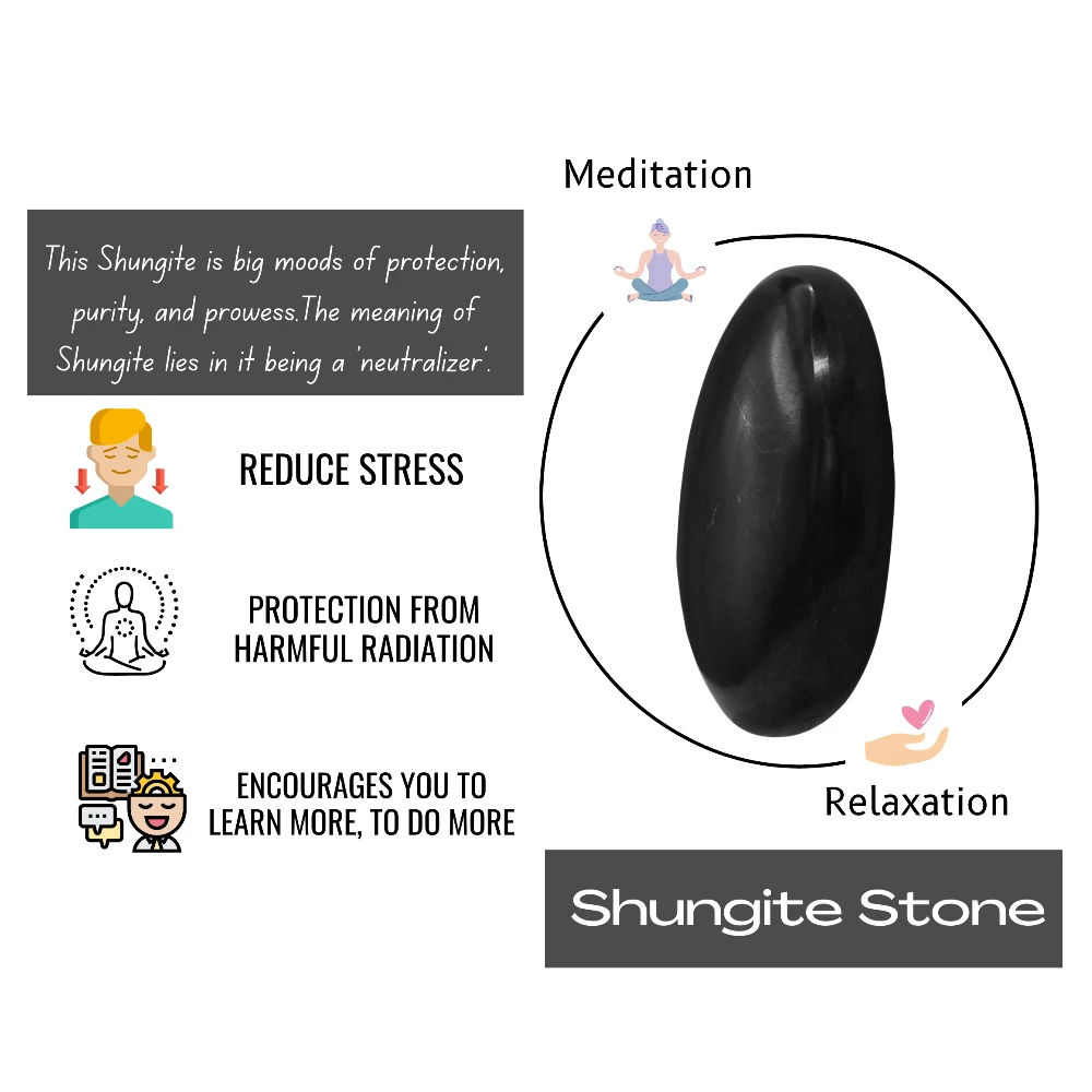 Shungite Palm Stone