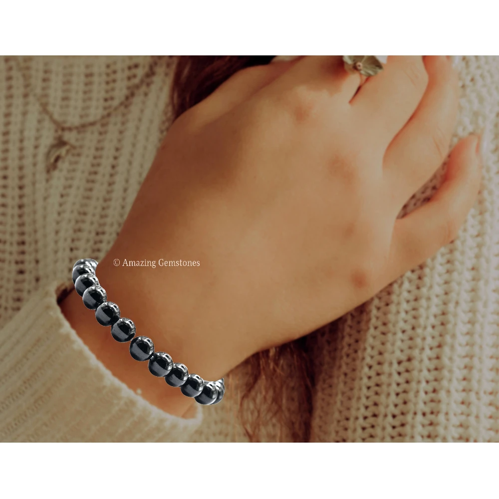 Black Tourmaline Bracelet (Stretchable)