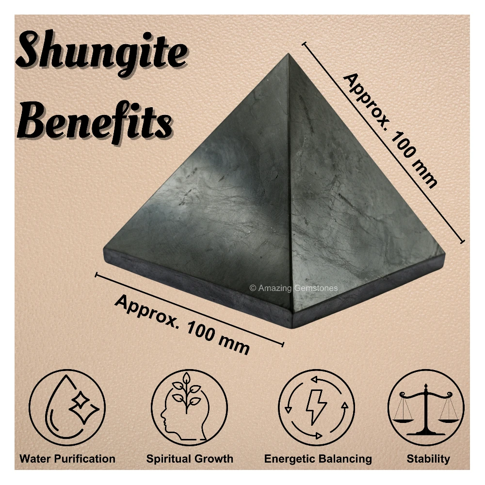 Shungite Pyramid (100 mm)