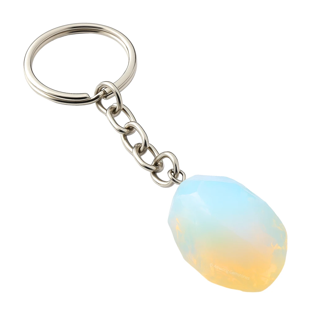 Opalite Keychain Keys Holder (Raw)
