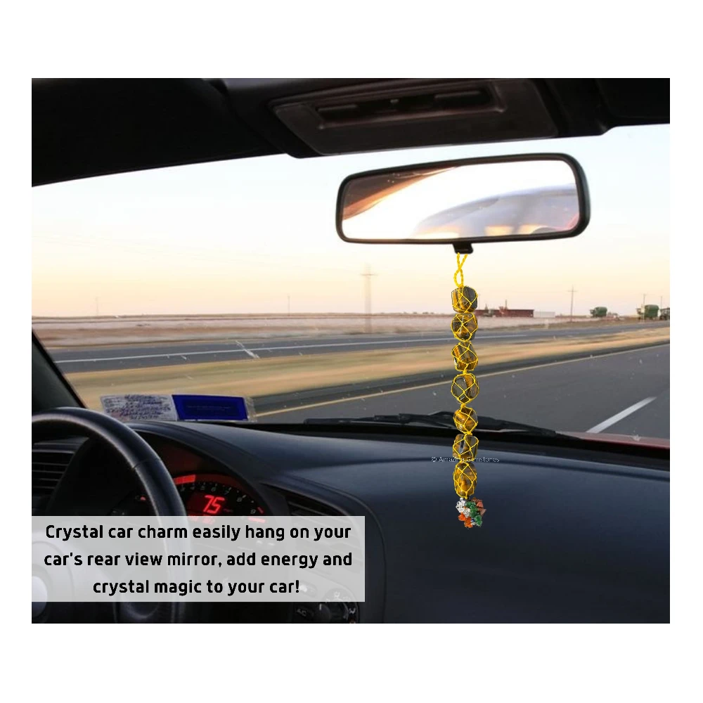 Tiger Eye Tumbled Car Hanging Ornaments