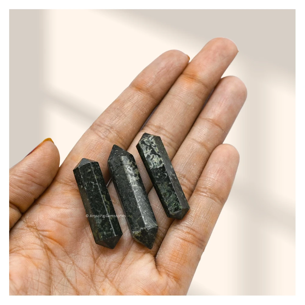 Nuummite Pencil Points (Double Terminated) (Set of 10)
