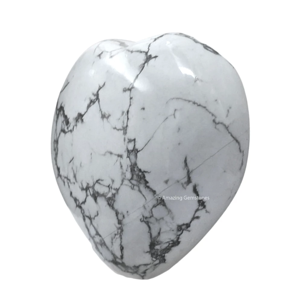 Howlite Heart