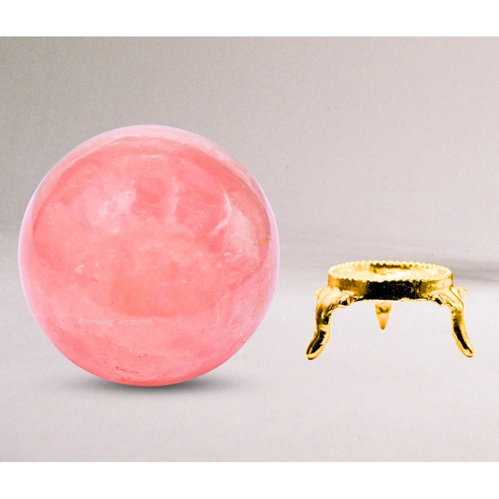 Large Rose Quartz Sphere (3 Inch)