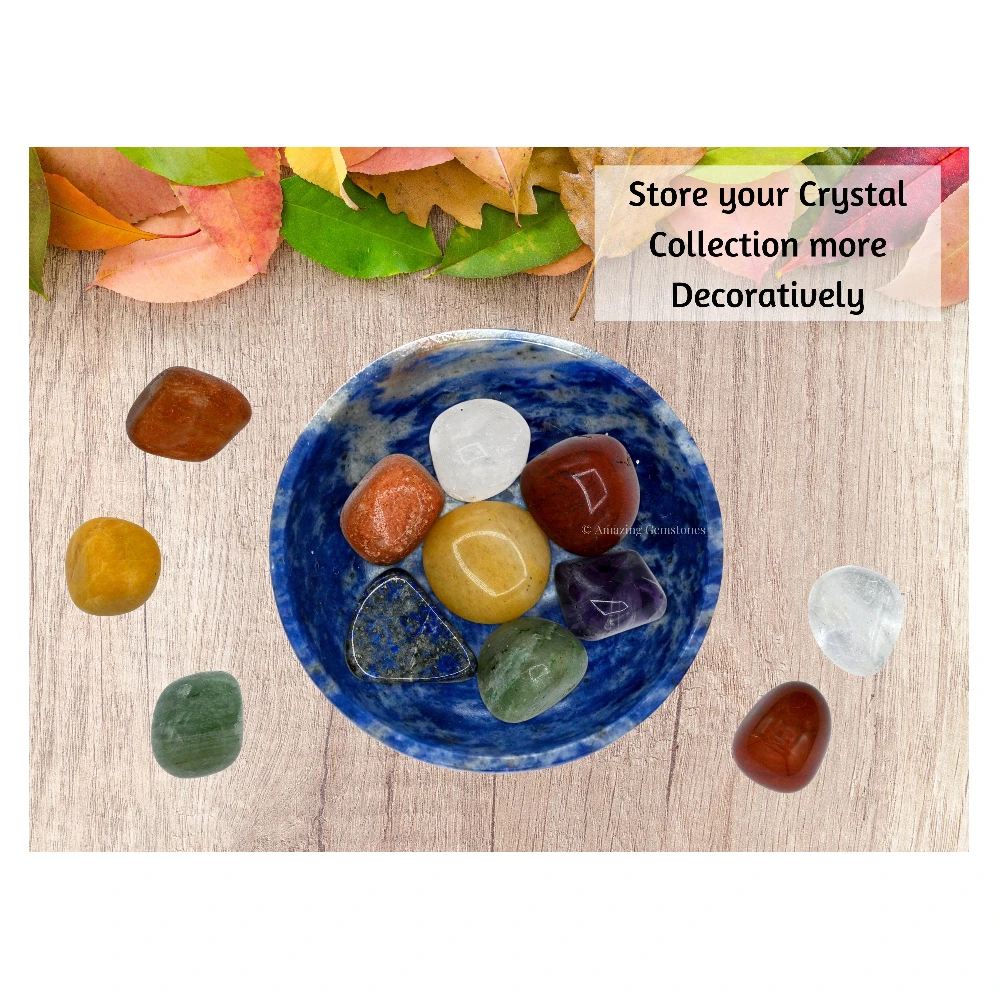 Sodalite Crystal Bowl - 2 Inch