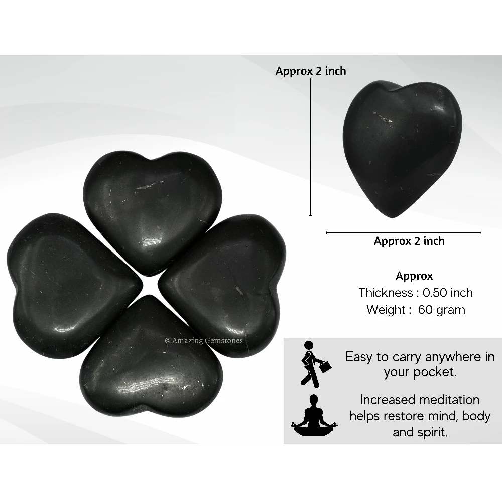 Shungite Heart