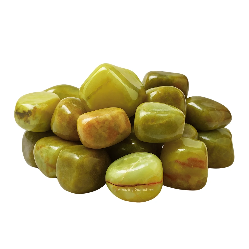 Tumbled Green Opal Stone Crystals (1000+ Carats)