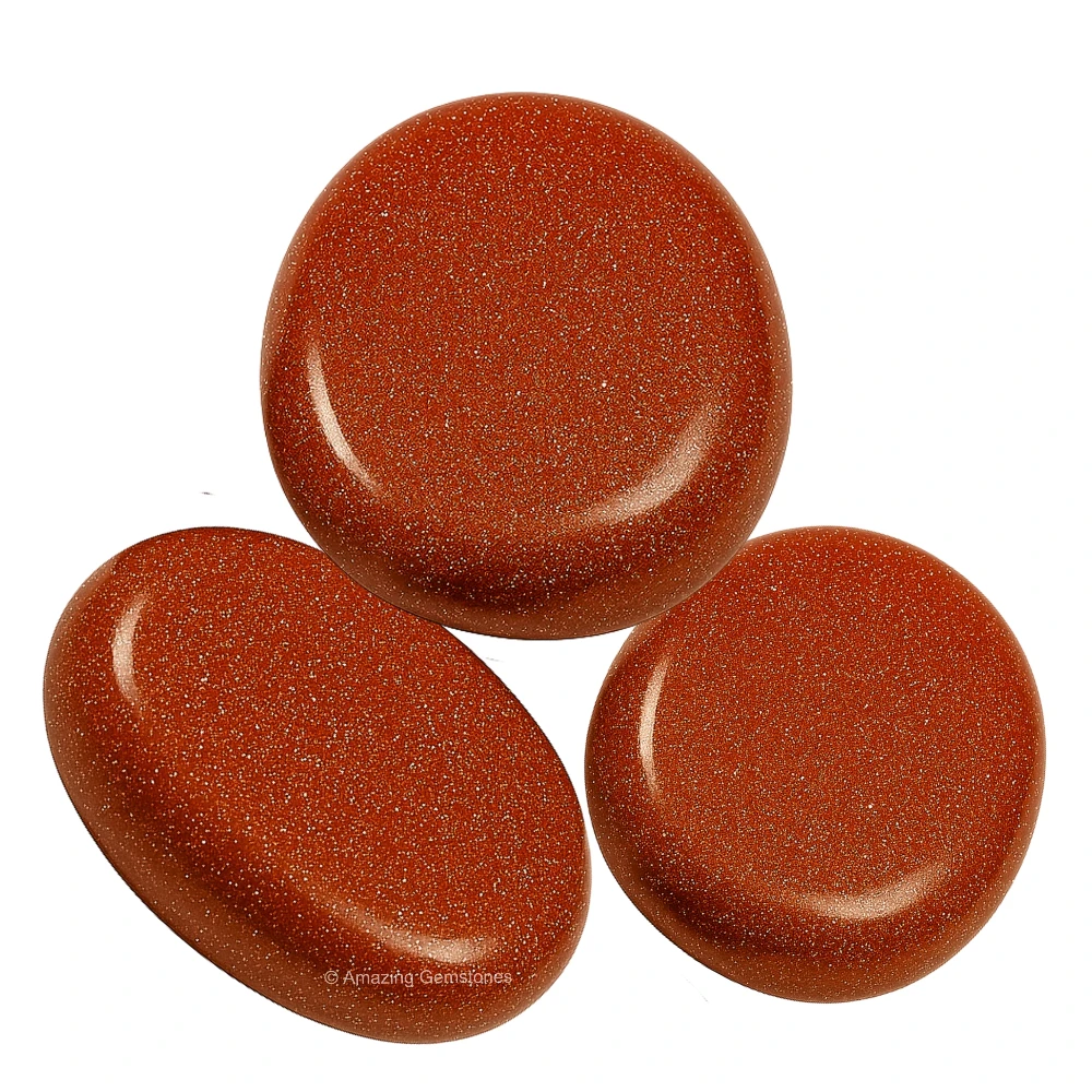 Red Goldstone Palm Stone