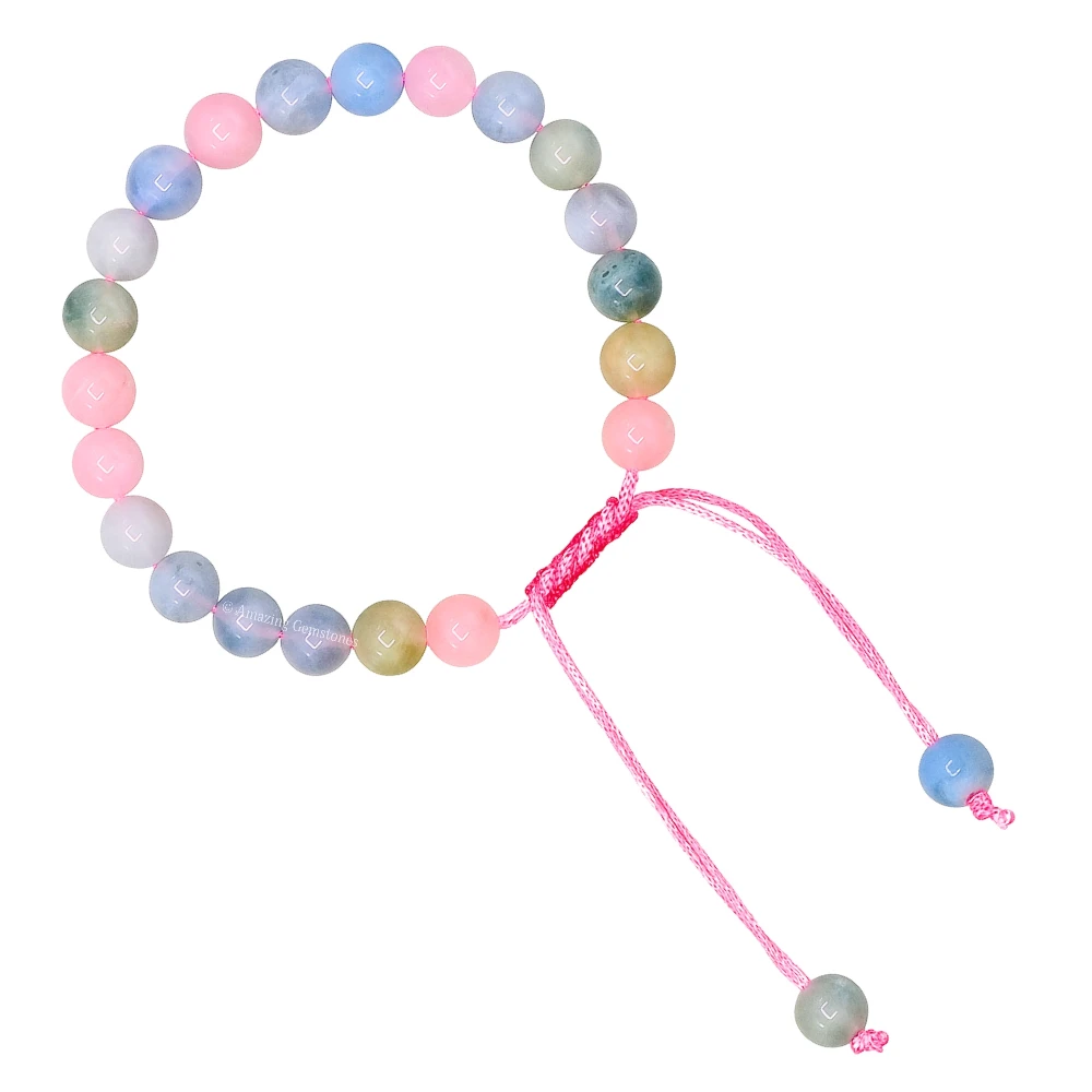 Natural Morganite Bracelet (Adjustable)