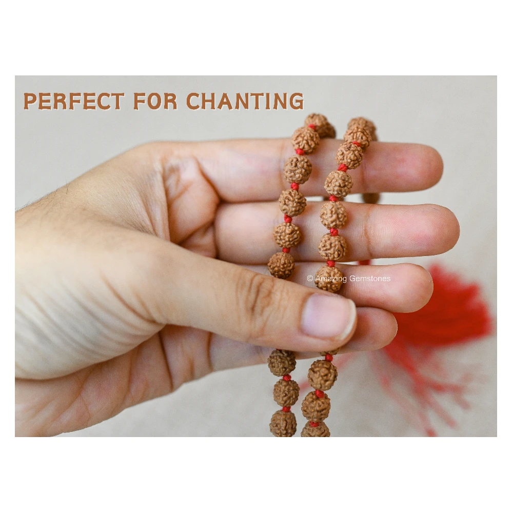 7mm Rudraksha Mala (Hand Knotted)