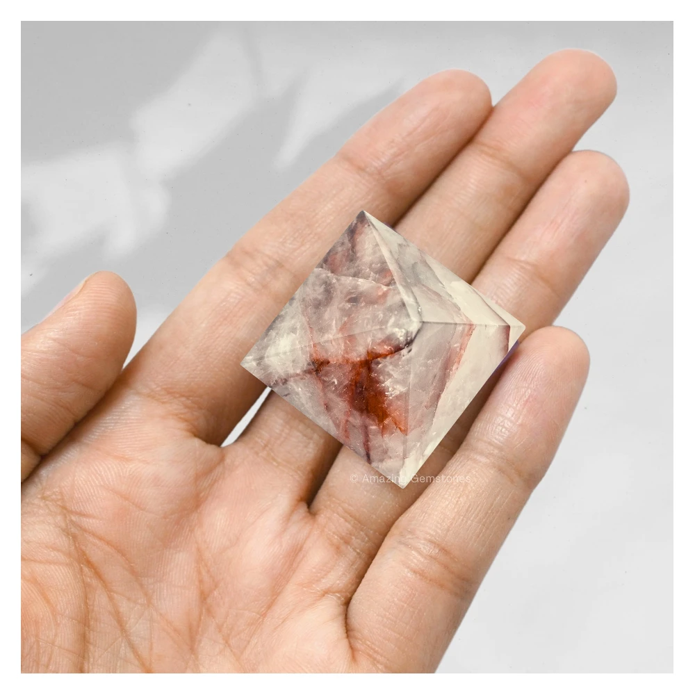 Red Hematoid Quartz Pyramid (1 Inch)
