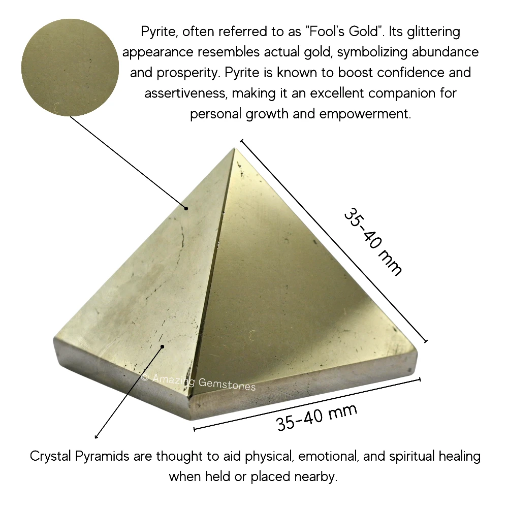 Pyrite Pyramid (1.5 Inch)