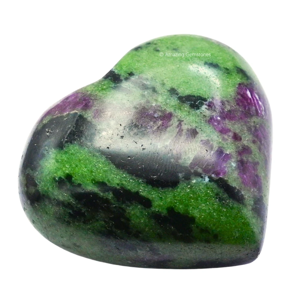 Ruby Zoisite Heart
