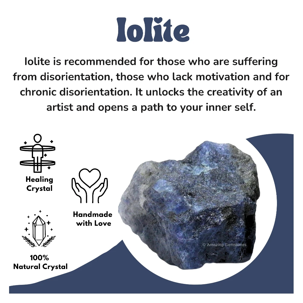 Iolite Raw Crystals (1 LB)