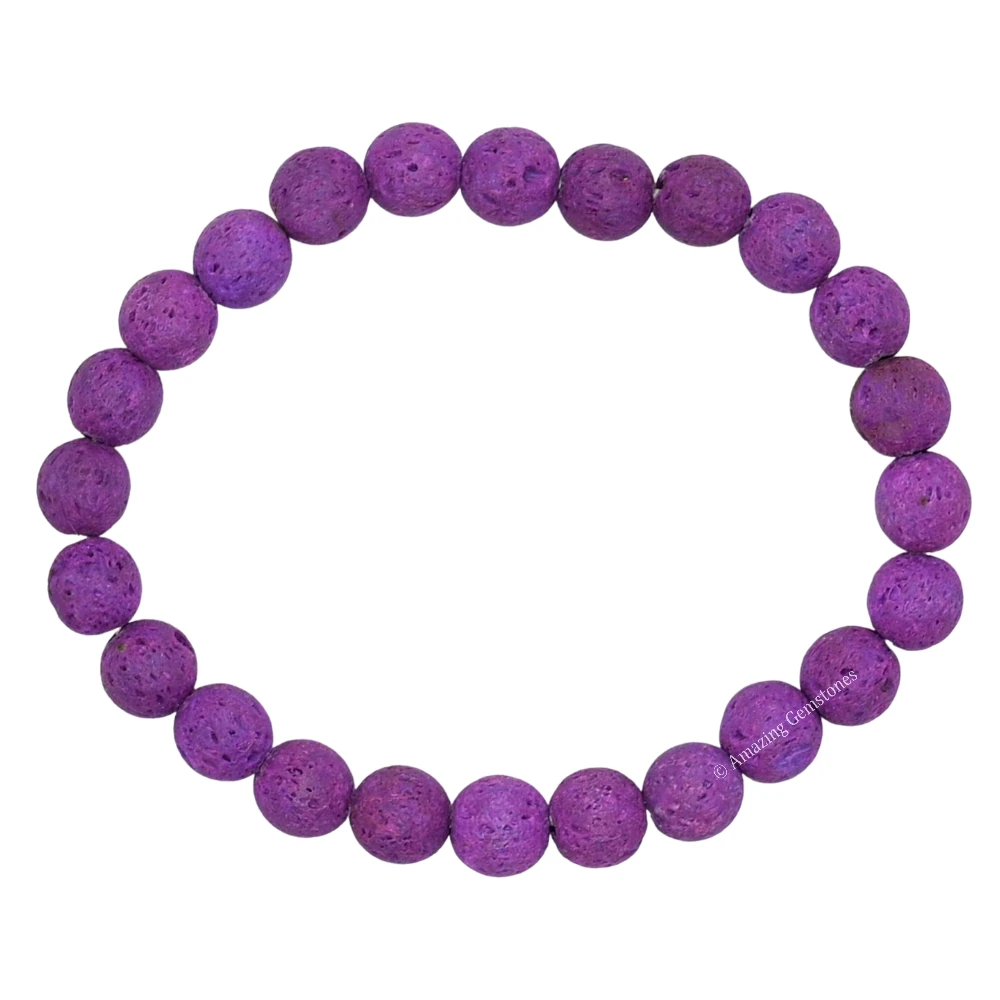 Purple Lava Bracelet (Strechable)