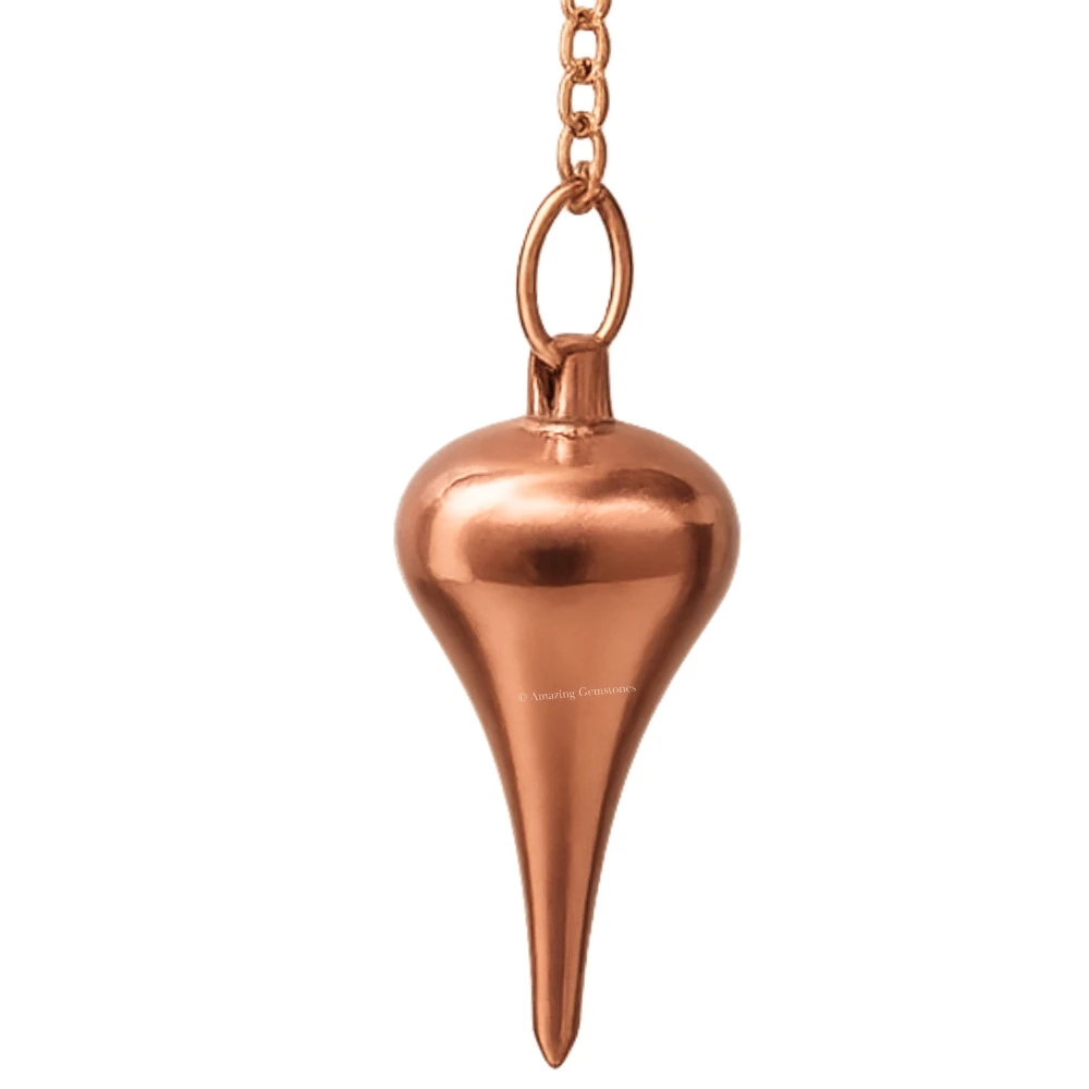 Metal Brass Pendulum - Dome Cone Point Copper (MP120)