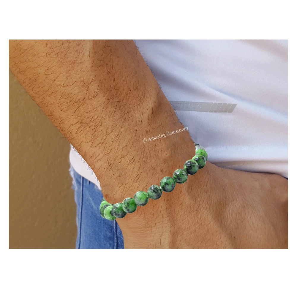 Ruby Zoisite Bracelet (Faceted-Adjustable)