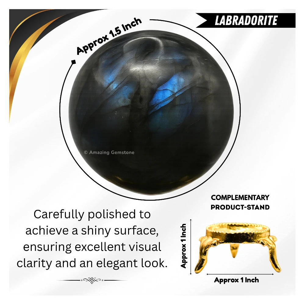 Labradorite Sphere (1.5 Inch)