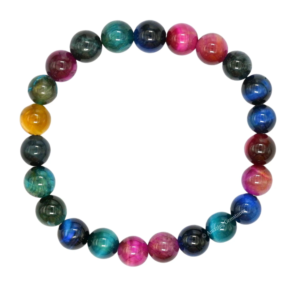 Multi Cat's Eye Bracelet (Stretchable)