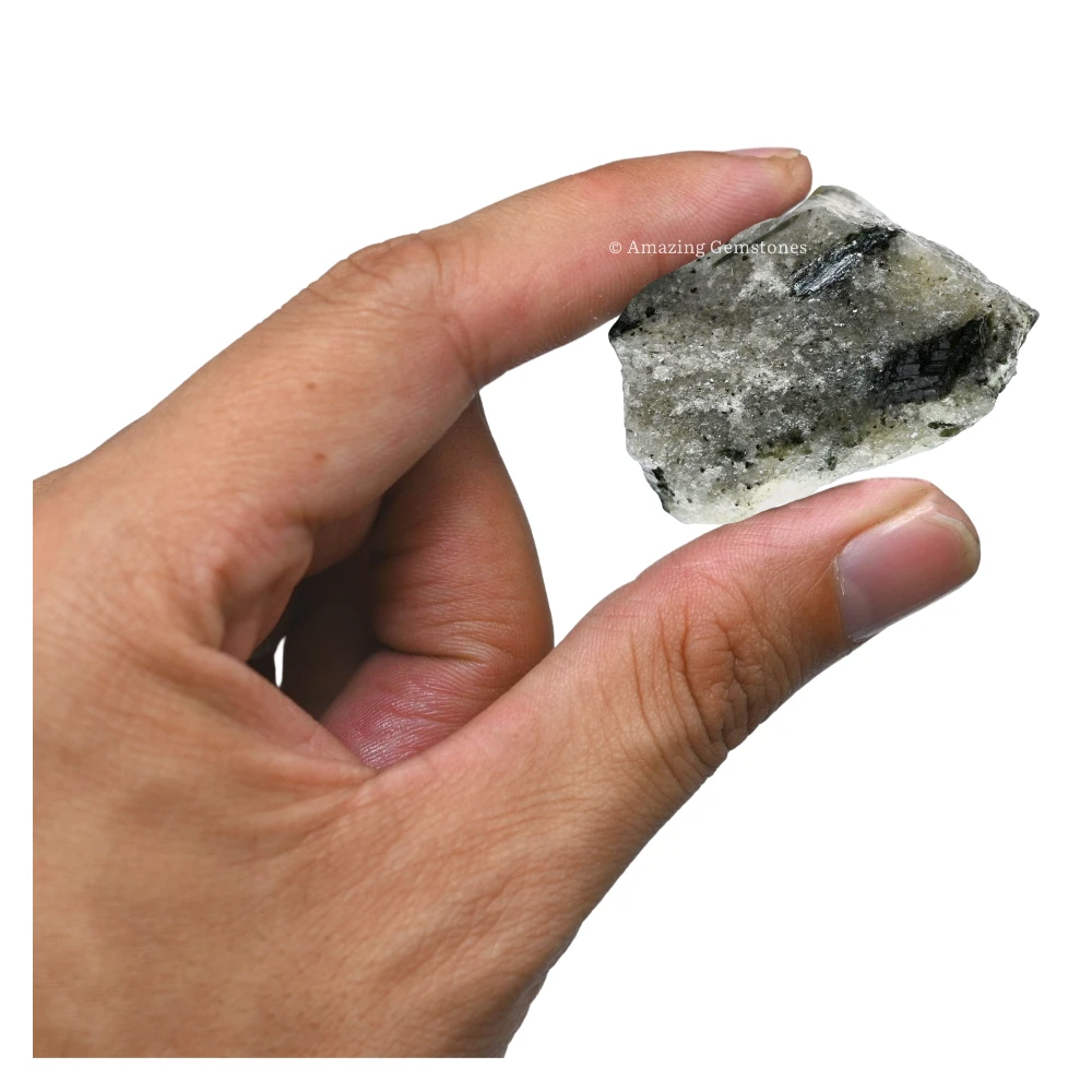 Green Tourmaline With Quartz Raw Crystals (1 LB)