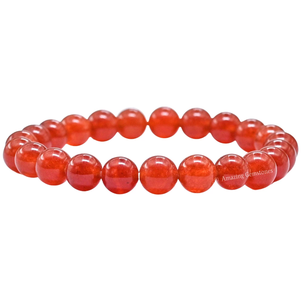 Red Agate Bracelet (Strechable)