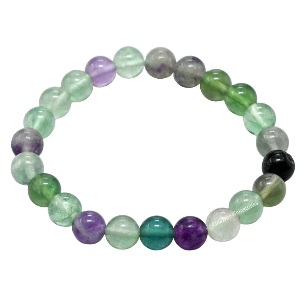 Multi Fluorite Bracelet (Strechable)