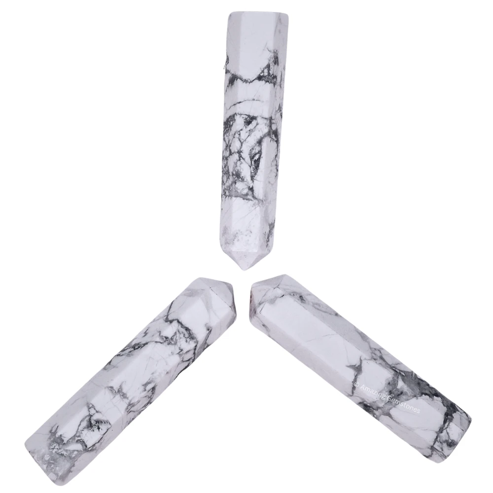 Howlite Pencil Points (Set of 3)