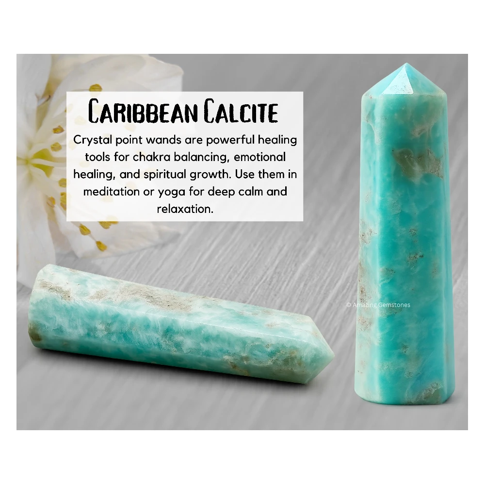 Caribbean Calcite Tower (3" to 4" inch)