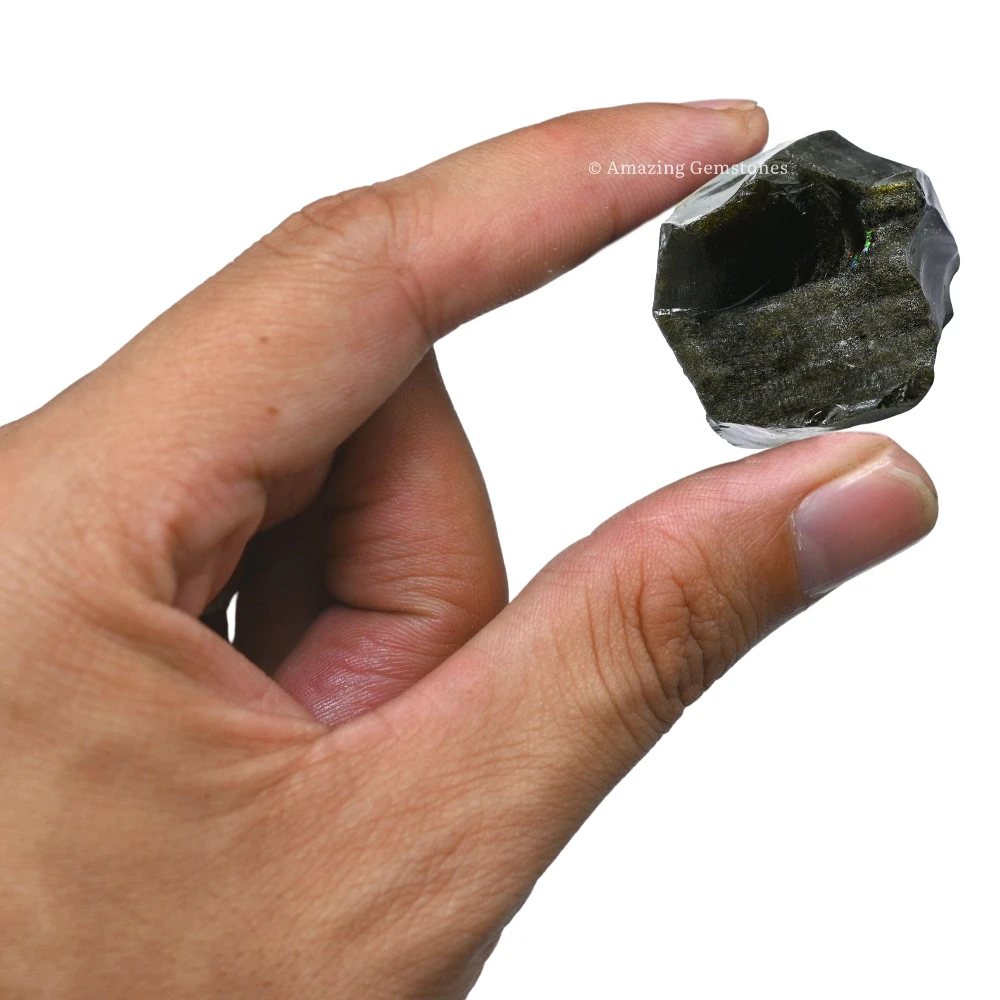 Golden Sheen Obsidian Raw Crystals (5 Pieces)