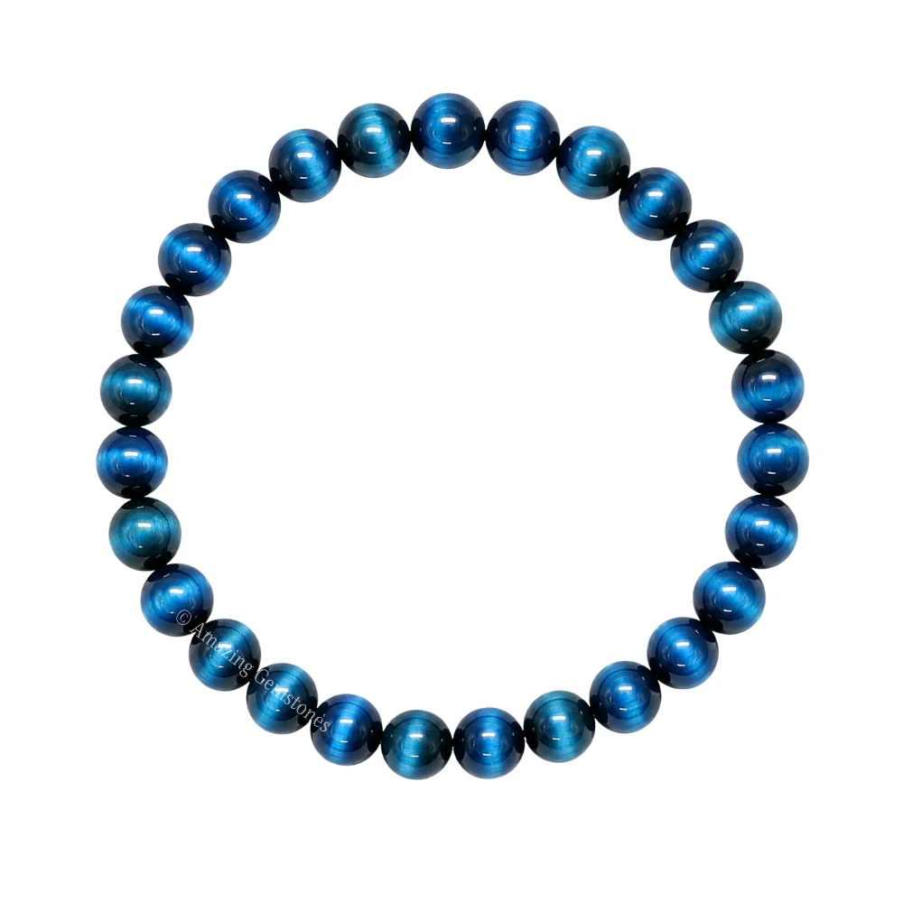 Light Blue Cat's Eye Bracelet (Strechable)